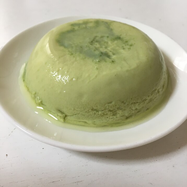 簡単！レンジで抹茶プリン